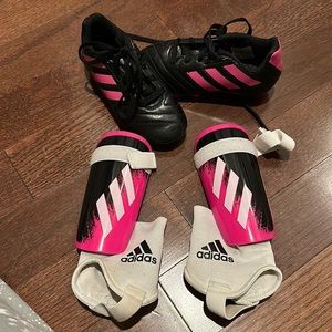 Toddler girls cleats and shinguards